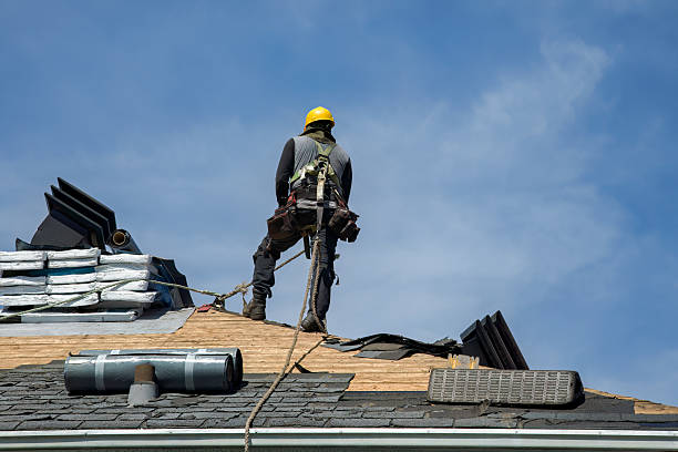 Professional Roof Repair technician working in Wiscasset, ME